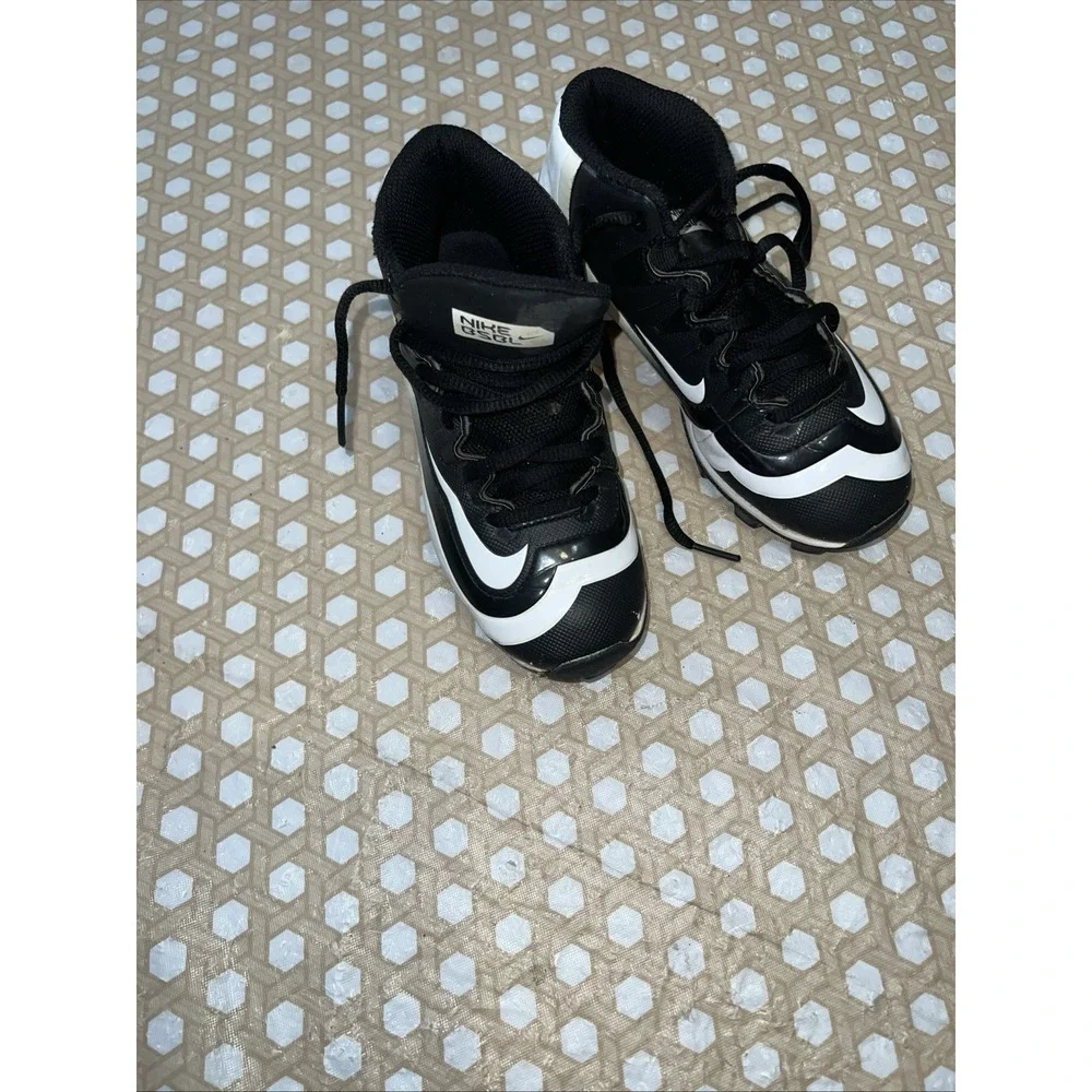 Nike Fastflex Black White Huarache Baseball Cleats 807138-017 Size 13C
